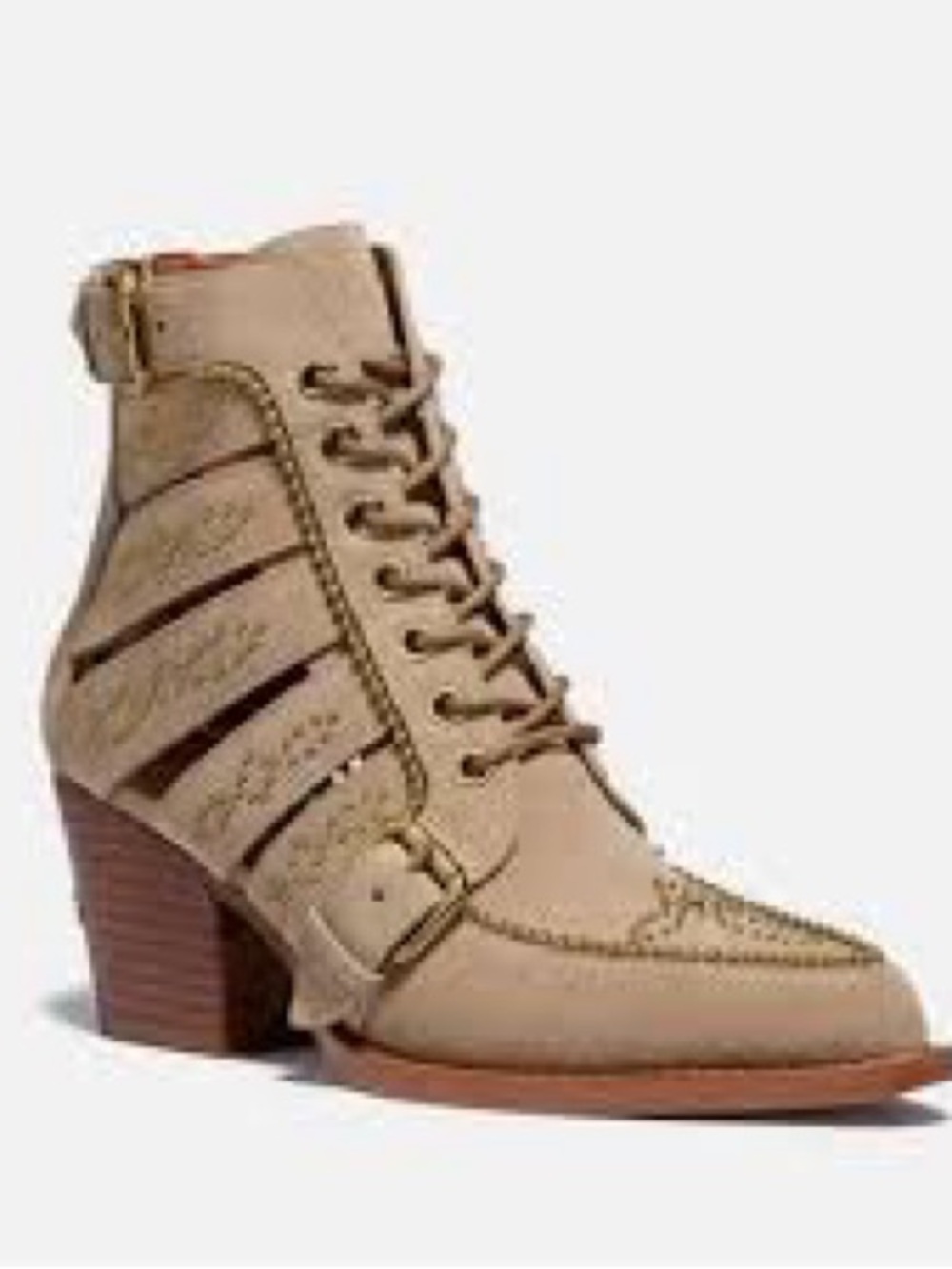 Coach Paisley Bootie - New size 7.5